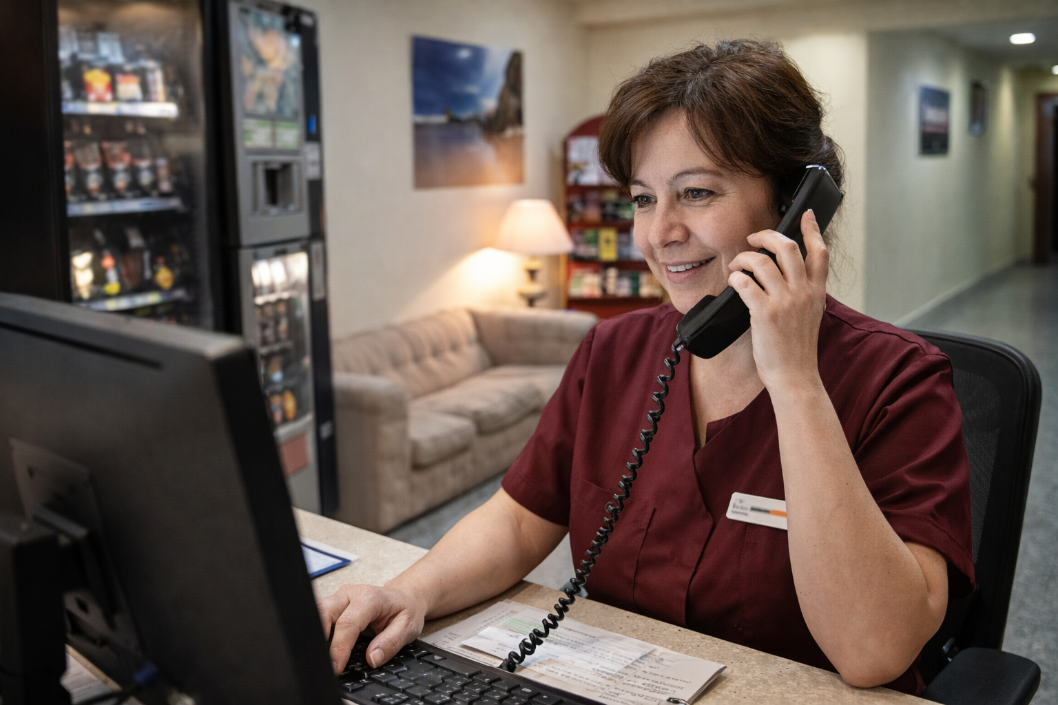 Atención en recepción