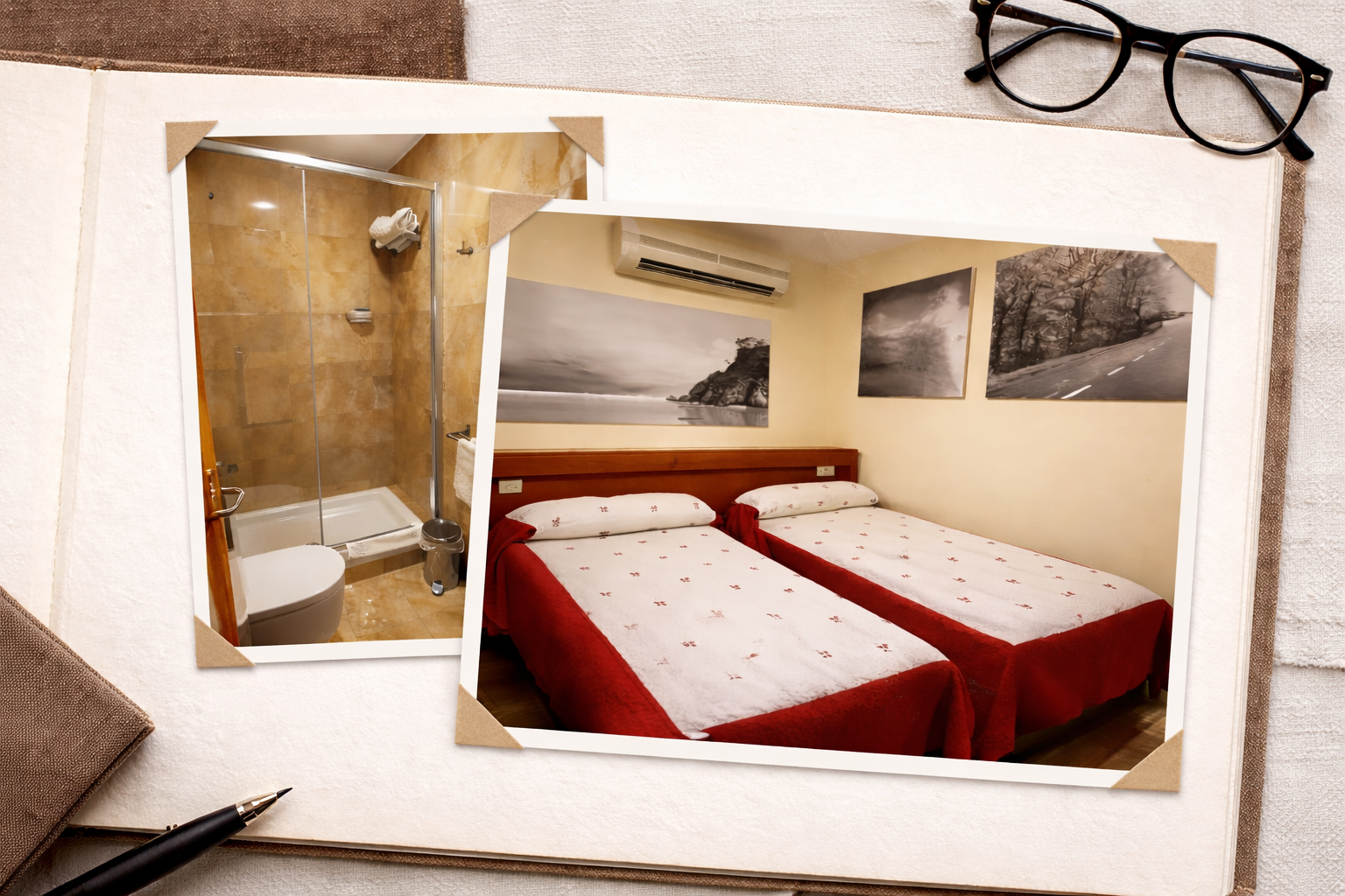 Habitación Hostal Moncloa funcional y limpia